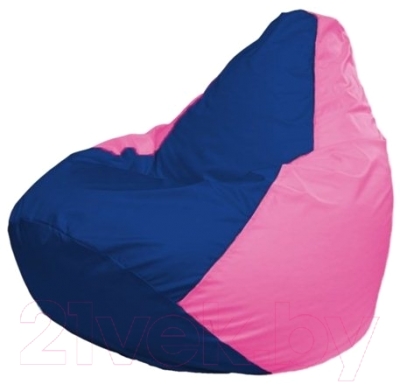 Бескаркасное кресло Flagman Груша Мини Г0.1-120 (синий/розовый)