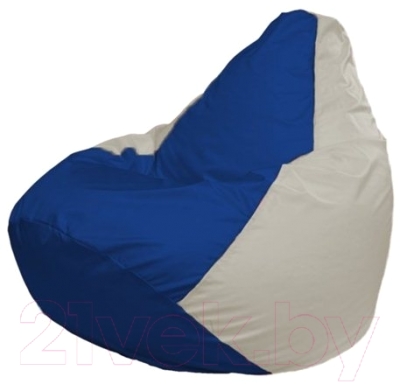 Бескаркасное кресло Flagman Груша Мини Г0.1-125 (синий/белый)