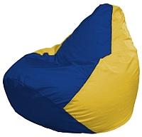 Бескаркасное кресло Flagman Груша Мини Г0.1-128 (синий/желтый) - 
