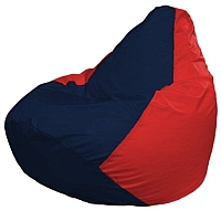 Бескаркасное кресло Flagman Груша Макси Г2.1-46 (темно-синий/красный) - 