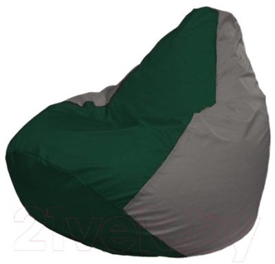 Бескаркасное кресло Flagman Груша Макси Г2.1-61 (темно-зеленый/серый)