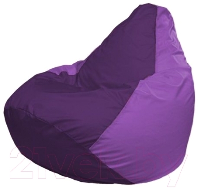 Бескаркасное кресло Flagman Груша Макси Г2.1-71 (фиолетовый/сиреневый)