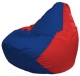 Бескаркасное кресло Flagman Груша Макси Г2.1-122 (синий/красный) - 