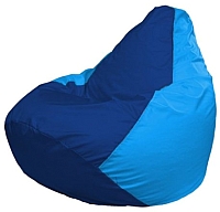 Бескаркасное кресло Flagman Груша Макси Г2.1-129 (синий/голубой) - 