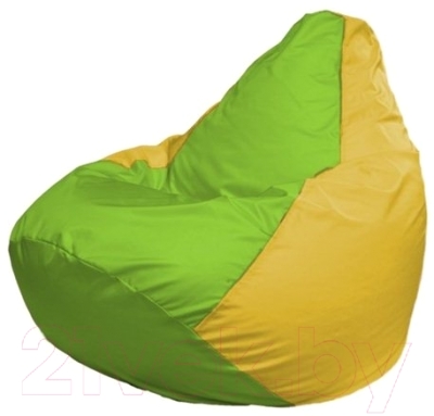 Бескаркасное кресло Flagman Груша Макси Г2.1-167 (салатовый/желтый)