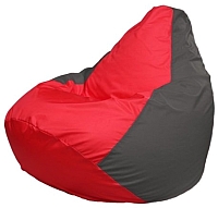 Бескаркасное кресло Flagman Груша Макси Г2.1-170 (красный/темно-серый) - 