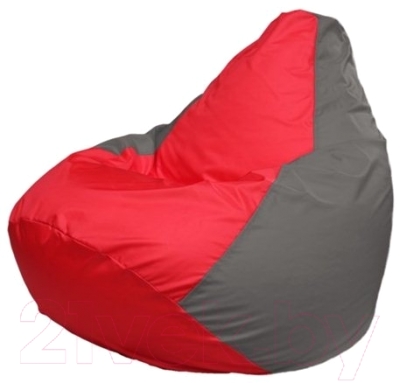 Бескаркасное кресло Flagman Груша Макси Г2.1-173 (красный/серый)