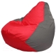 Бескаркасное кресло Flagman Груша Макси Г2.1-173 (красный/серый) - 