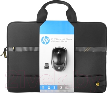 Сумка для ноутбука HP Wireless Essentials Kit N3U50AA (+ мышь)