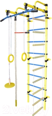 Детский спортивный комплекс Формула здоровья Лира-1К Плюс (желтый/синий)
