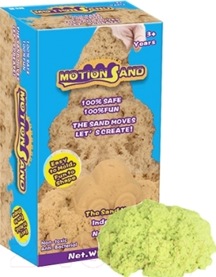 Кинетический песок Motion Sand MS-800G (светло-зеленый)