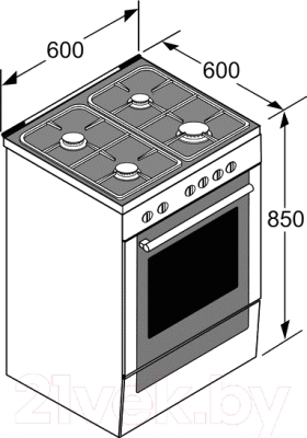 Плита газовая Bosch HGD74X455R