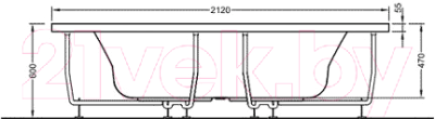 Ванна акриловая VitrA Neon 150x150 / 53400001000