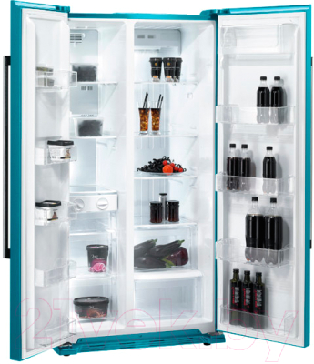 Холодильник с морозильником Gorenje NRS85728BL