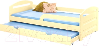 Двухъярусная выдвижная кровать детская Halmar Natalie (ваниль)