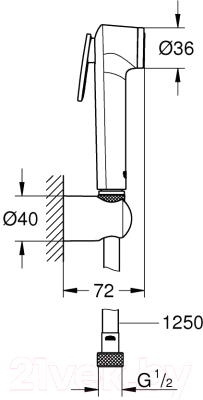 Душевой гарнитур GROHE Tempesta-F Trigger Spray 30 26356IL0