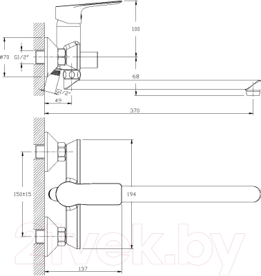 Смеситель Rossinka Silvermix RS27-33