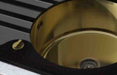 Мойка кухонная ZORG GL-7851-OV (черный/бронза)