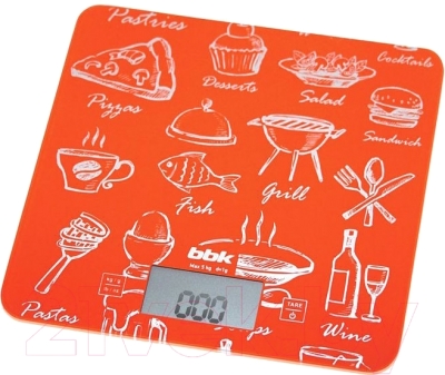 Кухонные весы BBK KS108G (оранжевый)
