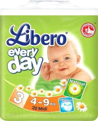 Подгузники детские Libero Everyday Midi 3 (22шт)