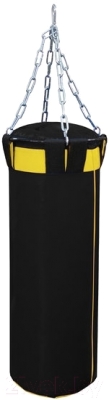 Боксерский мешок Русский бокс BM02-120x30 (черный/желтый)