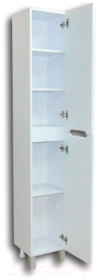 Шкаф-пенал для ванной Гамма 50.03 оФ8 (белый, правый)