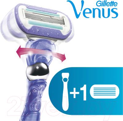 Бритвенный станок Gillette Venus Swirl (+ 1 кассета)