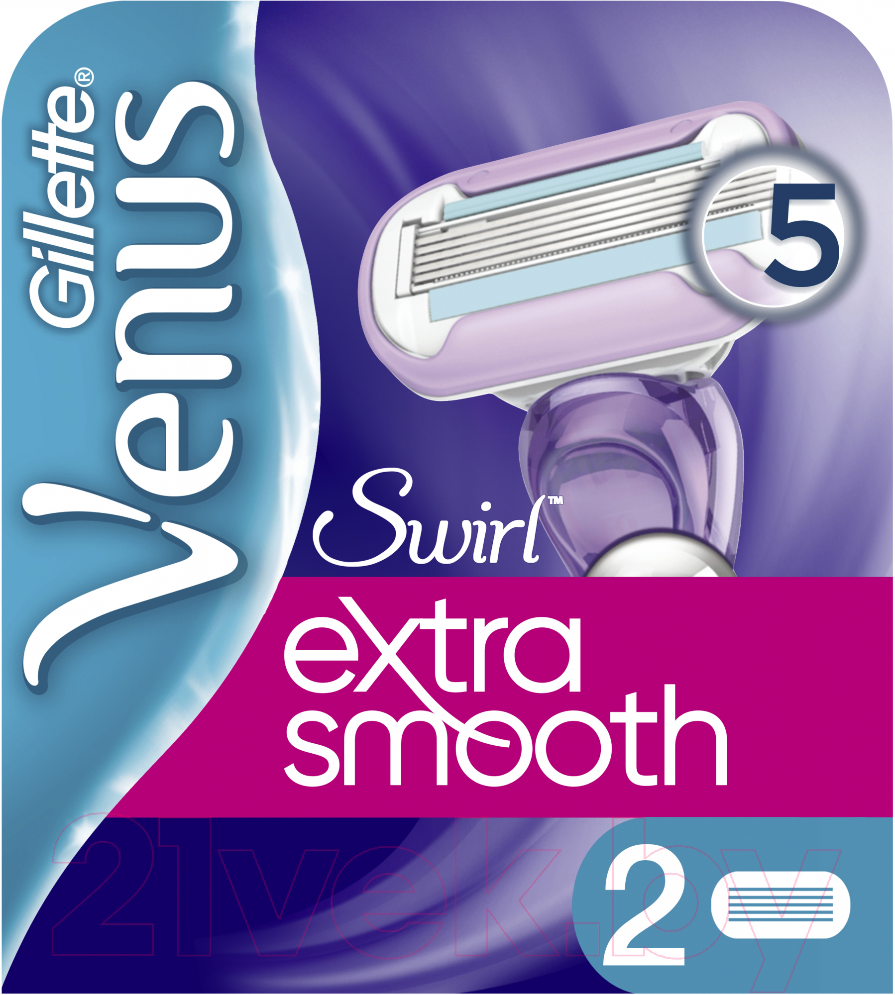 Набор сменных кассет Gillette Venus Swirl (2шт)