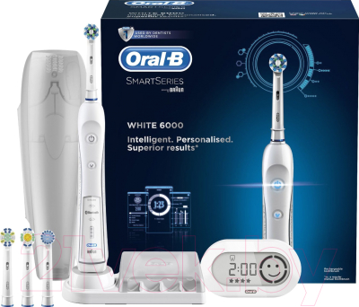 Электрическая зубная щетка Oral-B Pro 6000 + Smart Guide