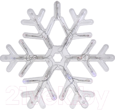 Светодиодная фигура 2D Luazon Снежинка 676363 (25x25см, мульти)