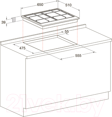 Газовая варочная панель Hotpoint PKL 641 IX/HA