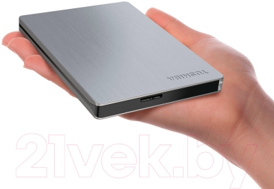 Внешний жесткий диск Toshiba Stor.E Slim Silver 1TB (HDTD210ES3EA)