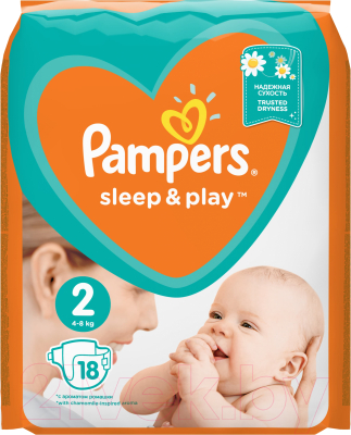 Подгузники детские Pampers Sleep&Play 2 Mini Ромашка (18шт)