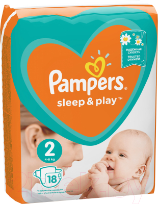 Подгузники детские Pampers Sleep&Play 2 Mini Ромашка (18шт)