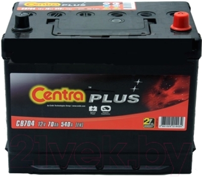 Автомобильный аккумулятор Centra Plus CB704 (70 А/ч)