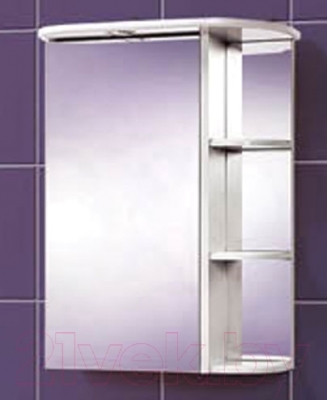 Шкаф с зеркалом для ванной Акваль Эмили 55 / AL.04.55.00.L