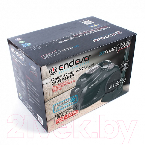 Пылесос Endever Skyclean VC-540 (черный/серый) — фото 9