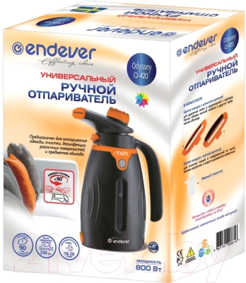 Отпариватель Endever Odyssey Q-420 (черный/оранжевый)