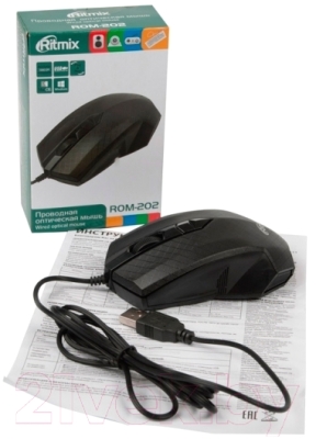 Мышь Ritmix ROM-202 (черный)