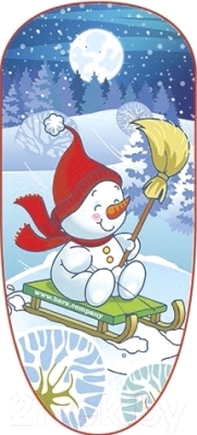 Снегокат детский ПТК Барс Comfort Снеговик (красный)