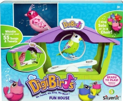 Интерактивная игрушка Silverlit Птичка с домиком 88400