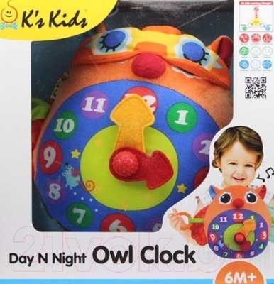 Развивающая игрушка K's Kids Часы-сова / KA10662