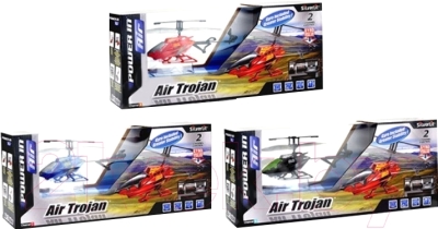 Игрушка на пульте управления Silverlit Вертолет Air Trojan 84709 - цвет уточняйте при заказе (возможные цвета: зеленый, красный, синий)