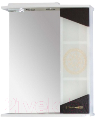 Шкаф с зеркалом для ванной Eva Gold Калипсо 60