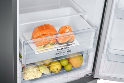 Холодильник с морозильником Samsung RB37J5000SA/WT