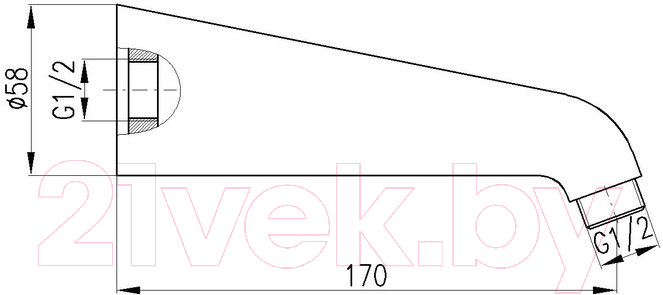 Душевой кронштейн Slezak RAV MD0033