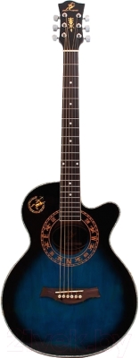 Акустическая гитара Swift Horse WG-385C/OBLS (синий)