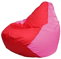 Бескаркасное кресло Flagman Груша Мини Г0.1-175 (красный/розовый) - 