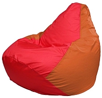 Бескаркасное кресло Flagman Груша Мини Г0.1-176 (красный/оранжевый) - 