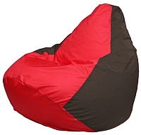 Бескаркасное кресло Flagman Груша Мини Г0.1-177 (красный/коричневый) - 